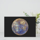 水星カラフルの表示 便箋 (スタンド正面)