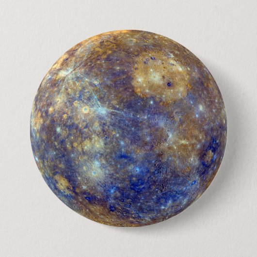 水星カラフルの表示 缶バッジ (正面)