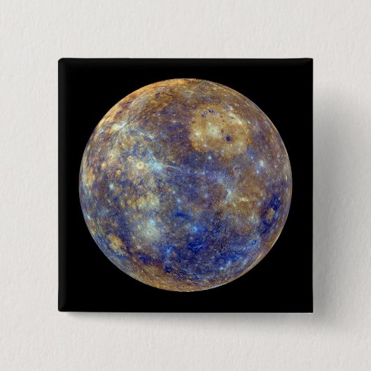 水星カラフルの表示 缶バッジ (正面)