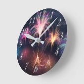 水時計に火をつける ラウンド壁時計 (傾斜)