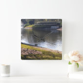 水時計 スクエア壁時計 (ホーム)