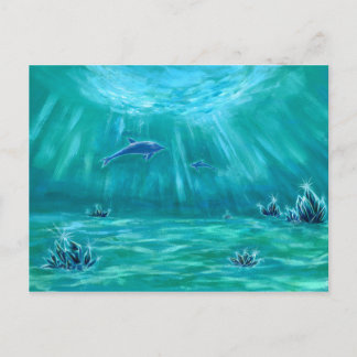 水晶とイルカの海3 ポストカード