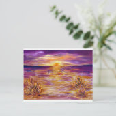 水晶とイルカの海4 ポストカード (スタンド正面)