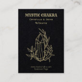 水晶と宝石 名刺 (正面)