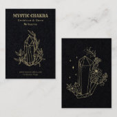 水晶と宝石 名刺 (正面/裏面)