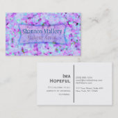 水晶のピンク 名刺 (正面/裏面)