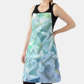 水晶の三角形の背景。 エプロン (インサイチュ)