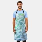 水晶の三角形の背景。 エプロン (着用した状態)