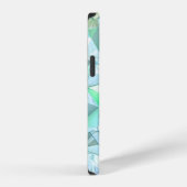 水晶の三角形の背景。 iPhoneケース (右側面)