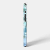 水晶の三角形の背景。 iPhoneケース (左側面)