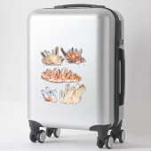 水晶の宝石の岩石地質学写真 シール (スーツケース)