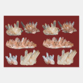 水晶の宝石の岩石地質学写真 ラッピングペーパーシート (正面3)