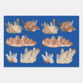 水晶の宝石の岩石地質学写真 ラッピングペーパーシート (正面2)