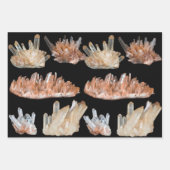 水晶の宝石の岩石地質学写真 ラッピングペーパーシート (正面)