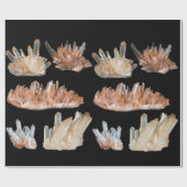 水晶の宝石の岩石地質学写真 ラッピングペーパー (フラット)