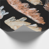 水晶の宝石の岩石地質学写真 ラッピングペーパー (角)