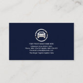 水晶の澄ん水滴が自動車洗車 名刺 (裏面)