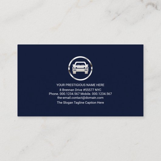 水晶の澄ん水滴が自動車洗車 名刺 (裏面)