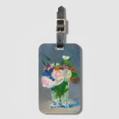 水晶の花瓶に花を入れる ラゲッジタグ (正面縦)