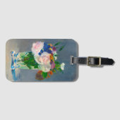 水晶の花瓶に花を入れる ラゲッジタグ (正面横)