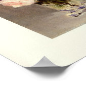 水晶の花瓶の花 ポスター (角)