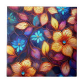 水晶の花 タイル (正面)