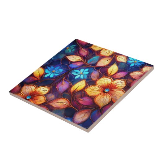 水晶の花 タイル (側面)