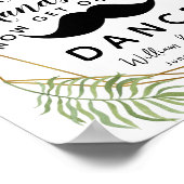 水晶の葉の紳士バスルーム結婚ズ ポスター (角)