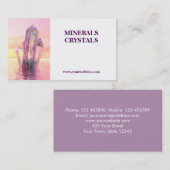 水晶の鉱物の店 名刺 (正面/裏面)