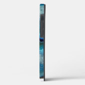 水晶の青のジオードスライス | カスタマイズ Case-Mate iPhoneケース (裏面 / 左)