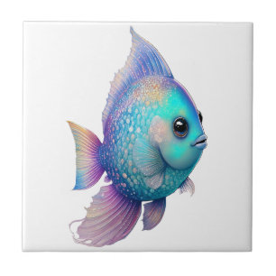 水晶の魚 タイル