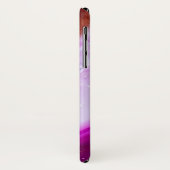 水晶を使った紫のアゲート Case-Mate iPhoneケース (裏面/左)