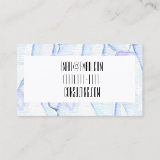 水晶カラー名刺 名刺 (裏面)