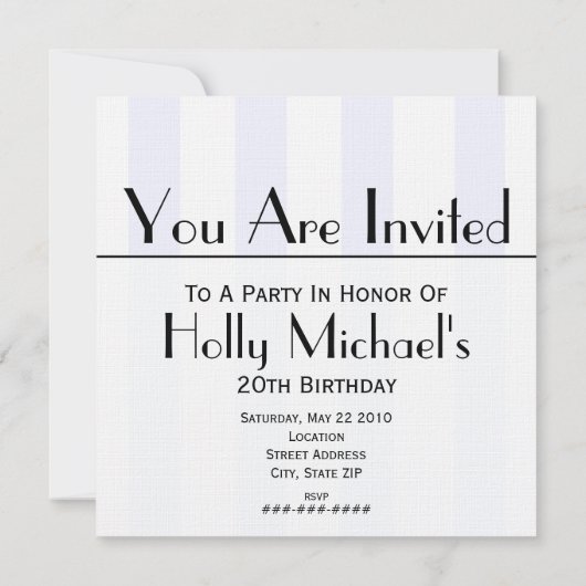 水晶シャンデリアのパーティの招待状 招待状 (裏面)