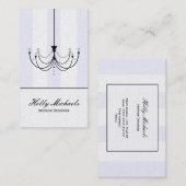 水晶シャンデリアの名刺 名刺 (正面/裏面)