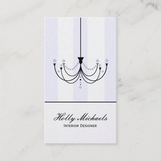 水晶シャンデリアの名刺 名刺 (正面)
