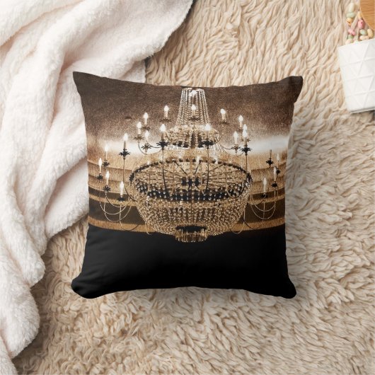 水晶シャンデリアは輝きの投球のソファの枕を眩まします クッション (ブランケット)