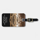 水晶シャンデリアは輝きの魅力的な荷物のラベルを眩まします ラゲッジタグ (正面横)