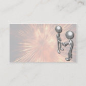 水晶スターバストの握手の名刺 名刺 (裏面)