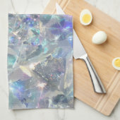 水晶スパークレー模様 キッチンタオル (四つ折り)
