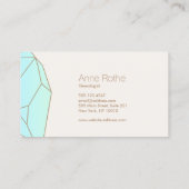 水晶ヒーラーとジュエリーデザイナーロゴ 名刺 (裏面)