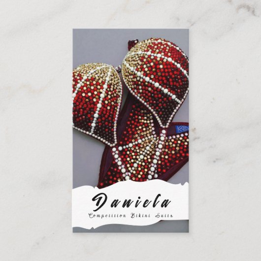 水晶ビキニフィットネスコンクール女子バス 名刺 (正面)