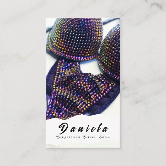 水晶ビキニフィットネス大会が女子に似合う 名刺 (正面)
