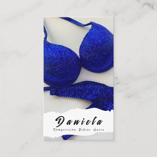 水晶ビキニフィットネス大会が女子に似合う 名刺 (正面)