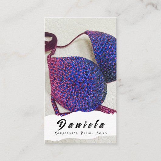 水晶ビキニフィットネス大会が女子に似合う 名刺 (正面)