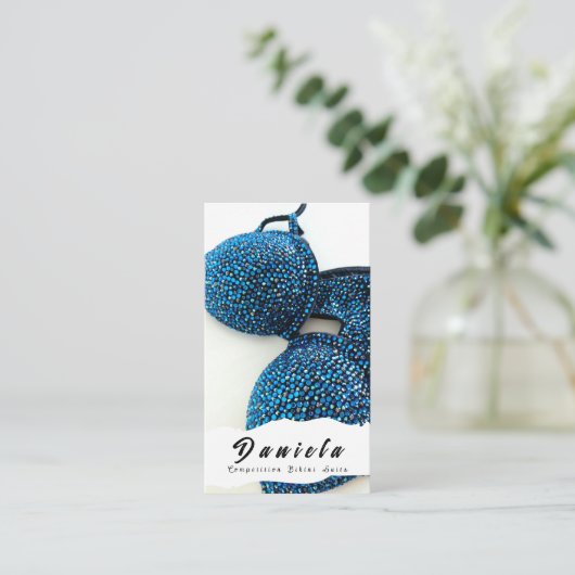 水晶ビキニフィットネス大会が女子に似合う 名刺 (スタンド正面)