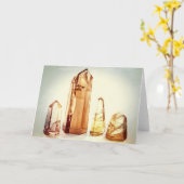 水晶ポイントグリーティングカード カード (黄色い花)