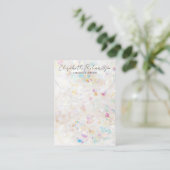 水晶ミニマリストエレガントジュエリー表示 名刺 (スタンド正面)