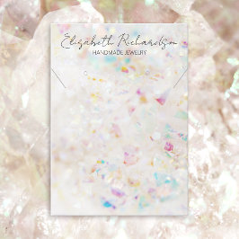 水晶ミニマリストエレガントジュエリー表示 名刺