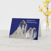 水晶ラブ・ライト・グリーティング・カード カード (黄色い花)